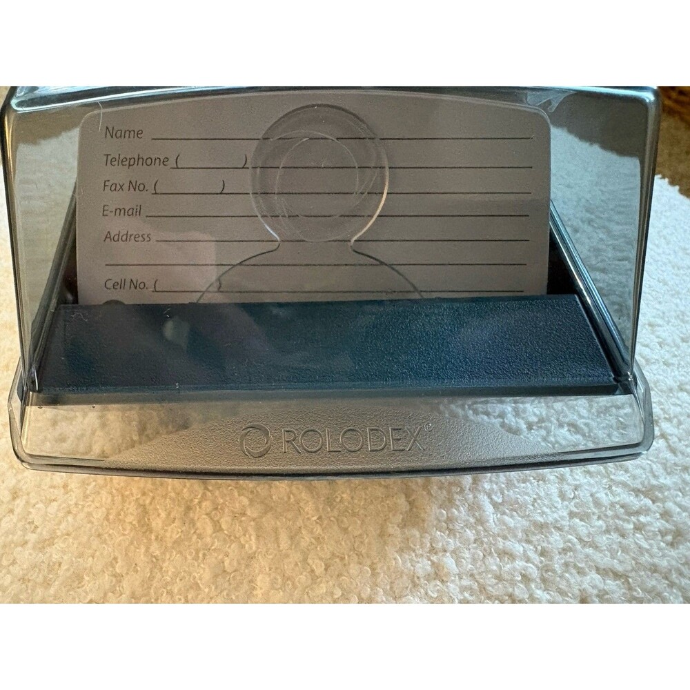 Rolodex Petite Covered Desktop Contact File Alphabet Tabs Pre-printed Index Card - Picture 2 of 12